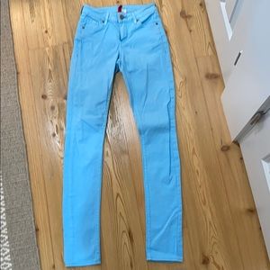 H&M turquoise jeans size 4